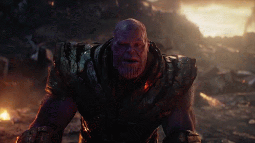 Thanos Avengers Infinity War Mask And Hammer GIF