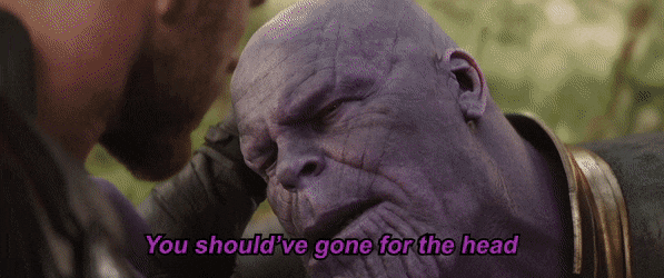 Thanos Before Snap Gone For Head GIF