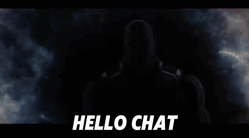 Thanos From The Movie Avengers Infinity War Says Hello Chat . GIF