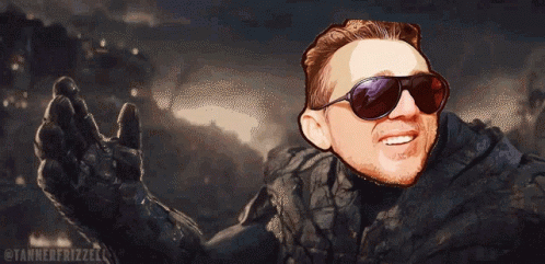 Thanos I Am Inevitable Dark Shades Reface GIF