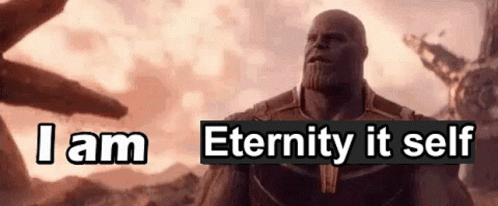 Thanos I Am Inevitable Eternity Meme GIF