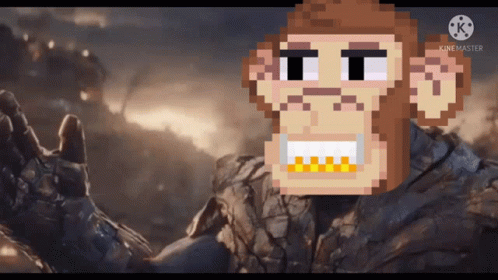 Thanos I Am Inevitable Funny Monkey Reface GIF