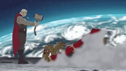 Thanos I Am Inevitable Infinity Gauntlet Animation GIF