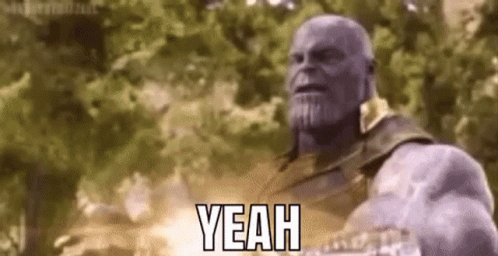 Thanos I Am Inevitable Releasing Power GIF