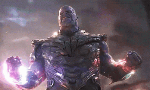 Thanos I Am Inevitable Unleashing Powers GIF