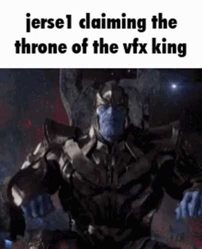 thanos is claiming the throne of the vfx king in a video game .