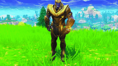 Thanos Orange Justice Fortnite Dance Emote GIF