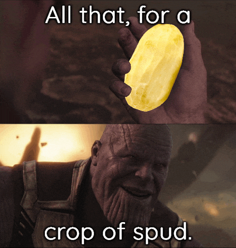 Thanos Potato Meme GIF