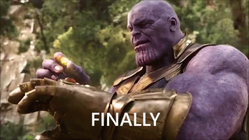 Thanos Power Come Back Finally Meme GIF