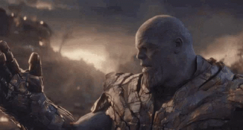 Thanos Says I Am Inevitable In A Movie GIF