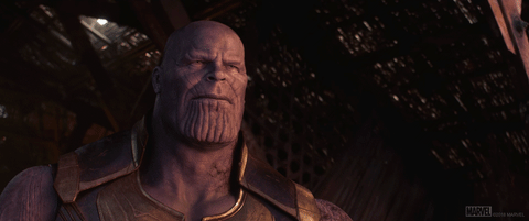 Thanos Smile After Snap GIF