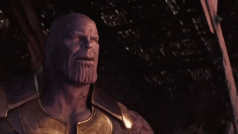 Thanos Snap To Credits GIF