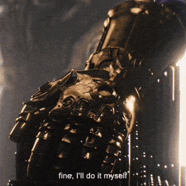 Thanos Thanos Fine I Will Do It Myself Gif GIF