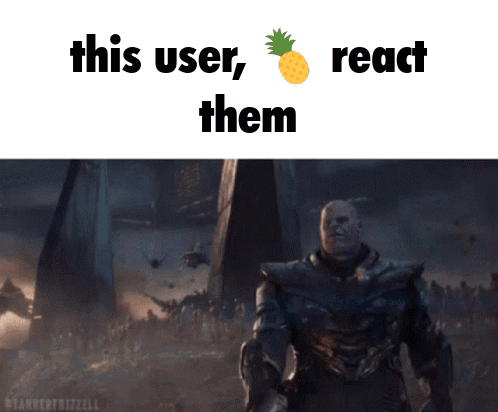 Thanos This User React Them