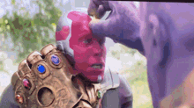 Thanos Vs. Vision GIF