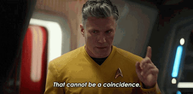 That Cannot Be A Coincidence Captain Christopher Pike Gif GIF