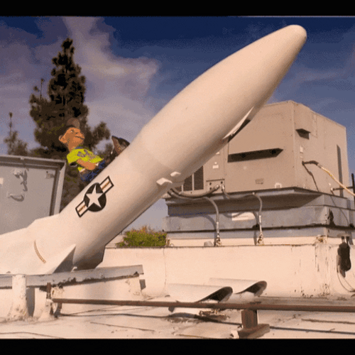 That Escalated Quickly Jeff Dunham Funny Space Rocket GIF