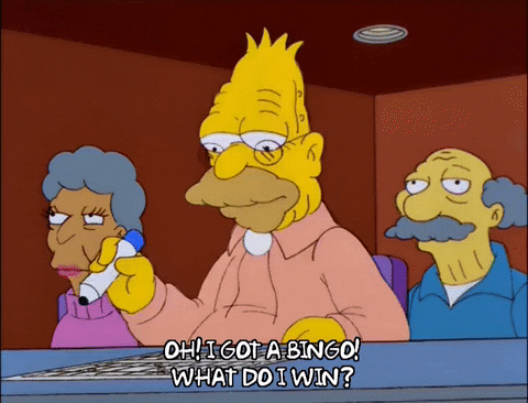 That's A Bingo Grampa Simpson GIF
