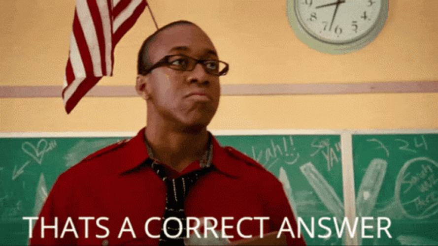 That's A Correct Answer Pointing Teacher GIF