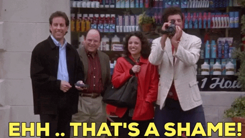 That's A Shame Seinfeld GIF