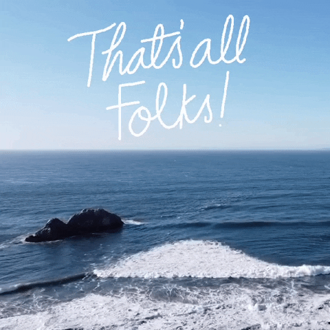 That's All Folks Beach View GIF