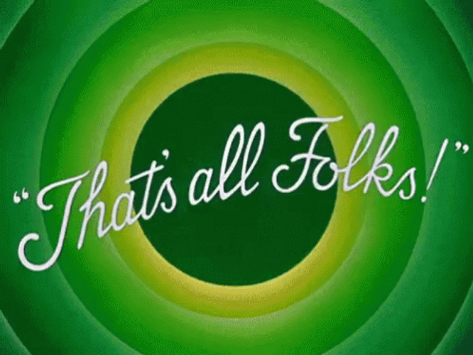 Thats All Folks Gif Looney Tunes