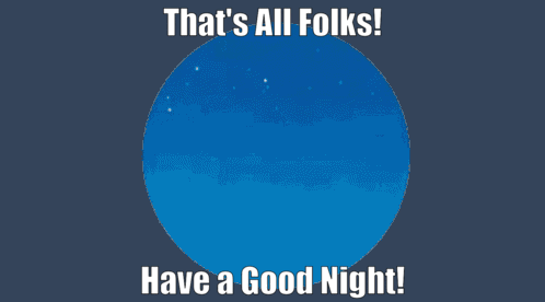 That's All Folks Good Night GIF