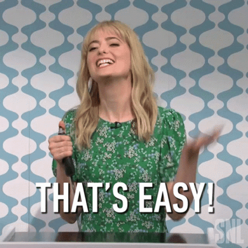 That's Easy Sarah Sherman GIF