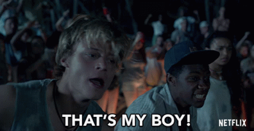 That's My Boy Rudy Pankow GIF