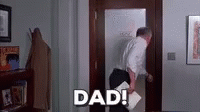 That's My Dad Elf Santa GIF