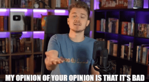 That's My Opinion Of Your Opinion GIF