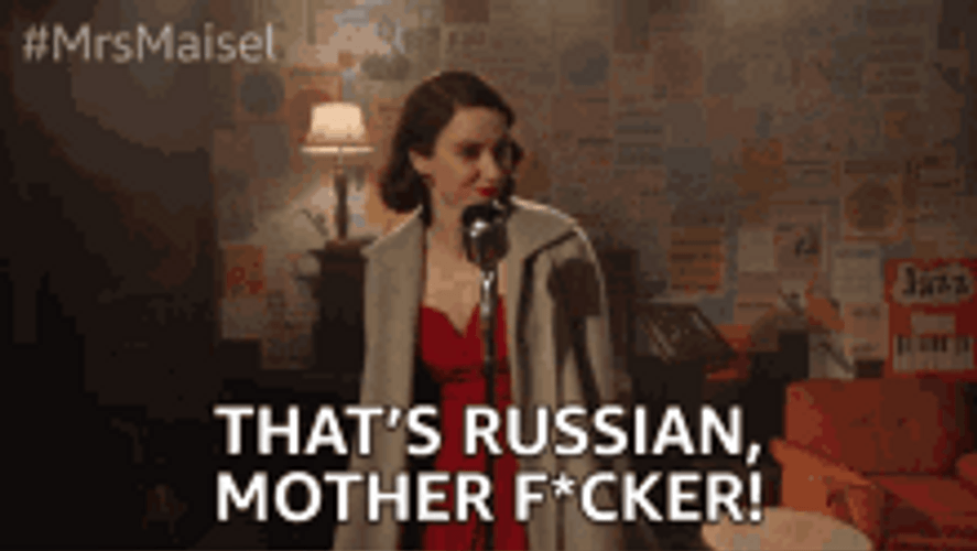 That's Russian The Marvelous Mrs. Maisel GIF
