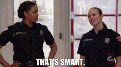 That's Smart Policewomen GIF