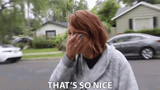 That's So Nice Surprised Lady GIF