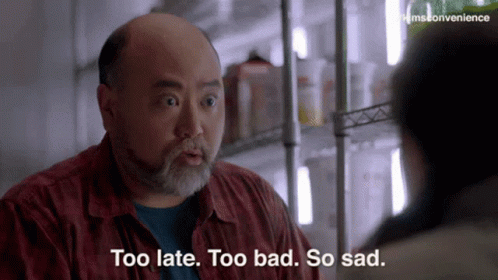 That's Too Damn Bad So Sad GIF