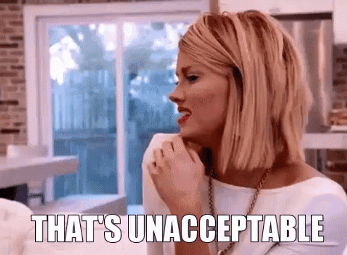That's Unacceptable Sassy Lady Disappointed GIF