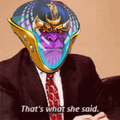 That's What She Said Alien Face Swap GIF