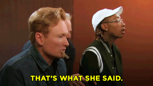 That's What She Said Conan O'brien GIF