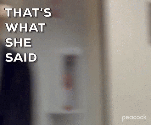 That's What She Said Frantic Michael Scott GIF