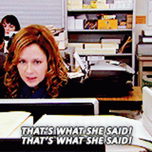That's What She Said Jenna Fischer The Office GIF