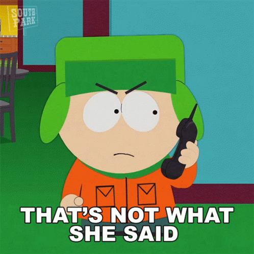 That's What She Said Kyle Broflovski South Park GIF