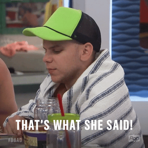 That's What She Said Sad Stare Down GIF