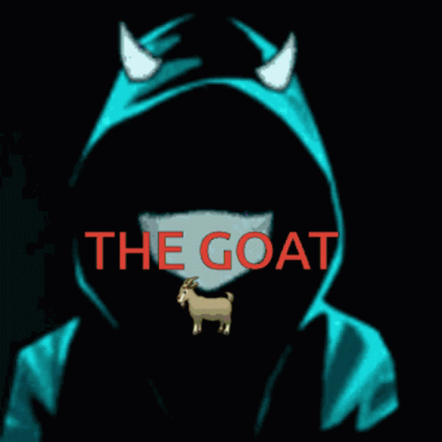 That's Why He's The Goat Hooded Anime GIF