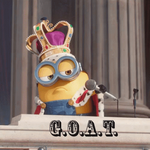 That's Why He's The Goat King Bob Minion GIF