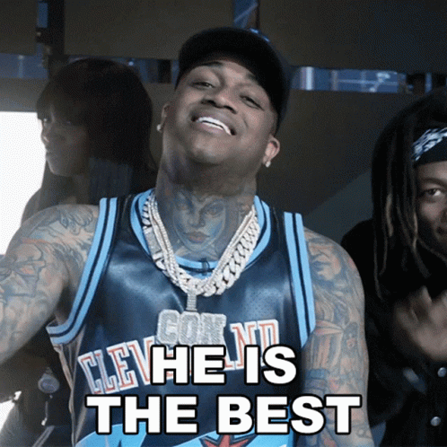 That's Why He's The Goat Rapper Conceited GIF