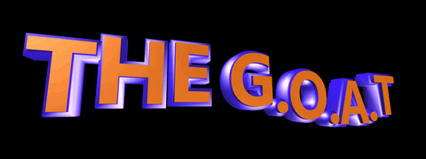 That's Why He's The Goat Wavy Mobile Art GIF