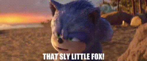 That Sly Little Fox Sonic The Hedgehog GIF
