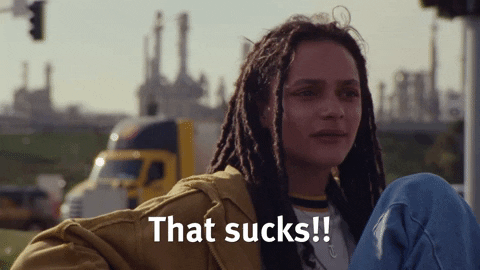 That Sucks Sasha Lane Theo GIF