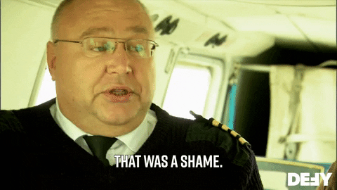 That Was A Shame Frustrated Man GIF
