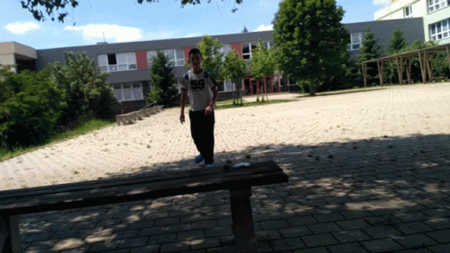 That Was Close Parkour GIF